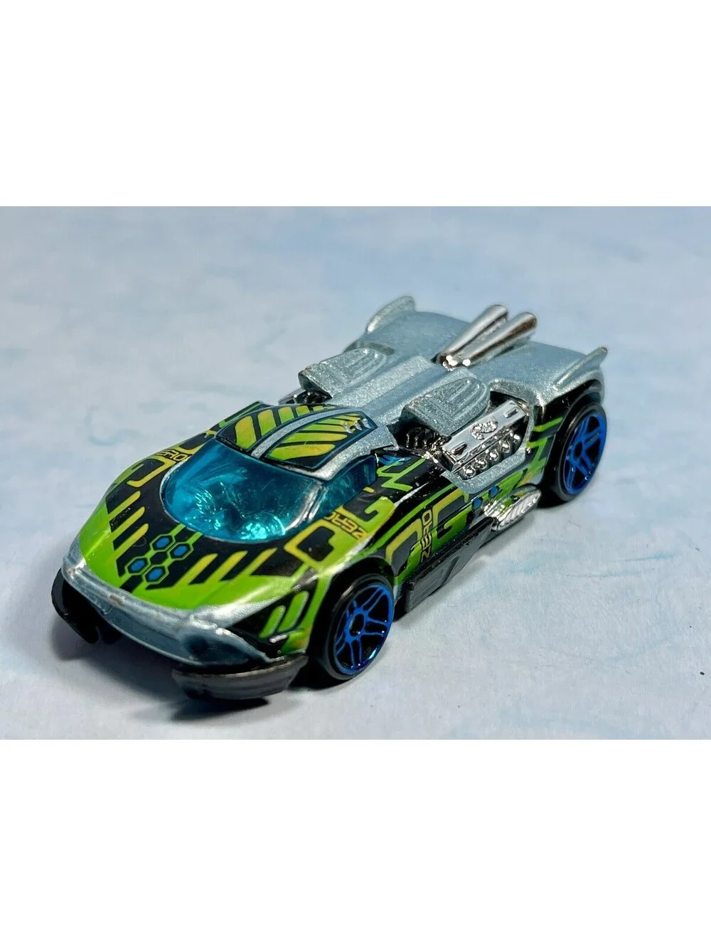 Hot Wheels Maelstrom AKA Velocity Raptor Metalflake Light Blue HW Zero-G  (3rd)